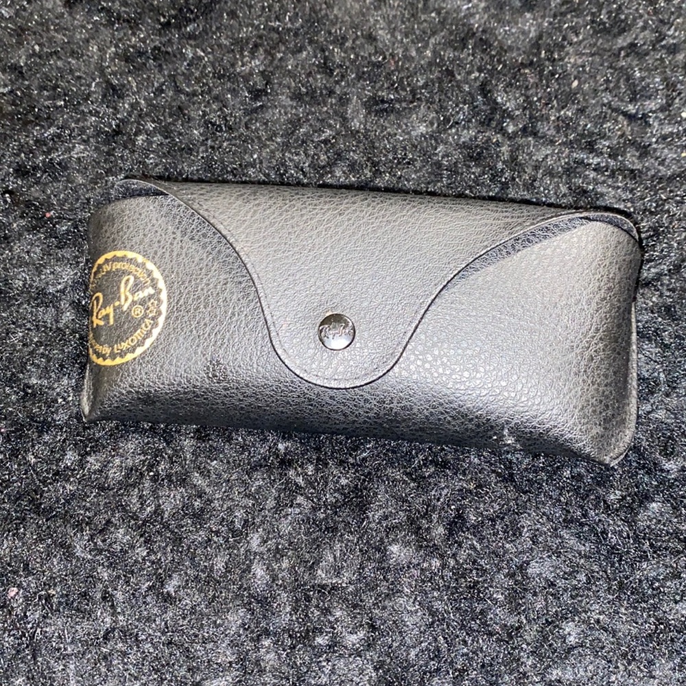 Ray-Ban: Black Sunglasses With Wood Frames